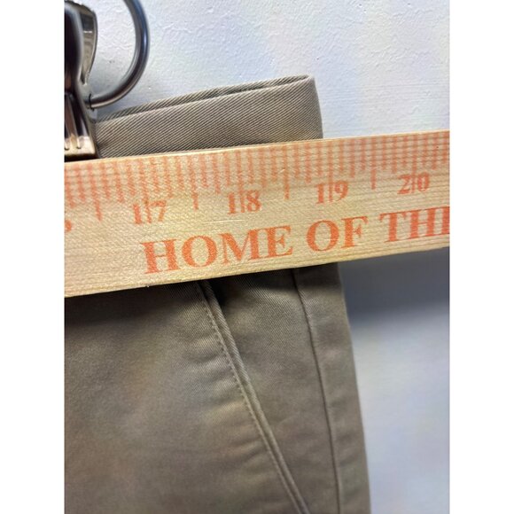 Dockers Khaki Chino Pants 38x31 Slim Fit Flat Front Cotton Blend Classic Style - Picture 2 of 12